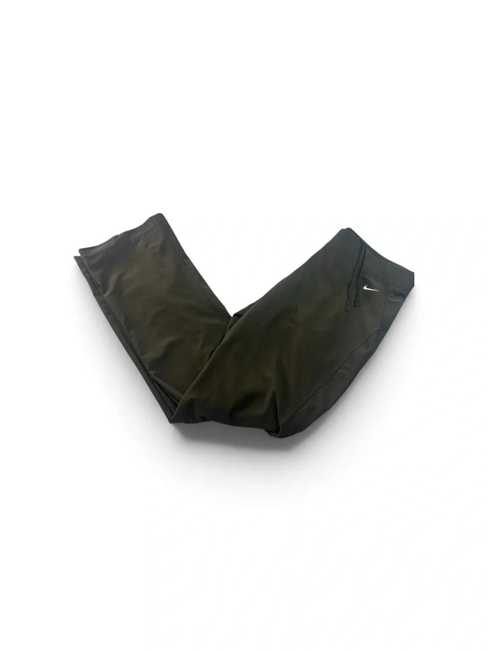 Nike Fitdry Olive Green Straight Leg Workout Pants Womens Size Med Athletic Yoga